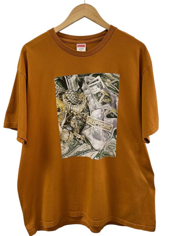 Supreme Bling Tee Burnt Orange Size XL (WORN)