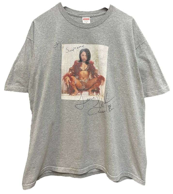 Supreme Lil Kim Tee Heather Grey Size XL (WORN)