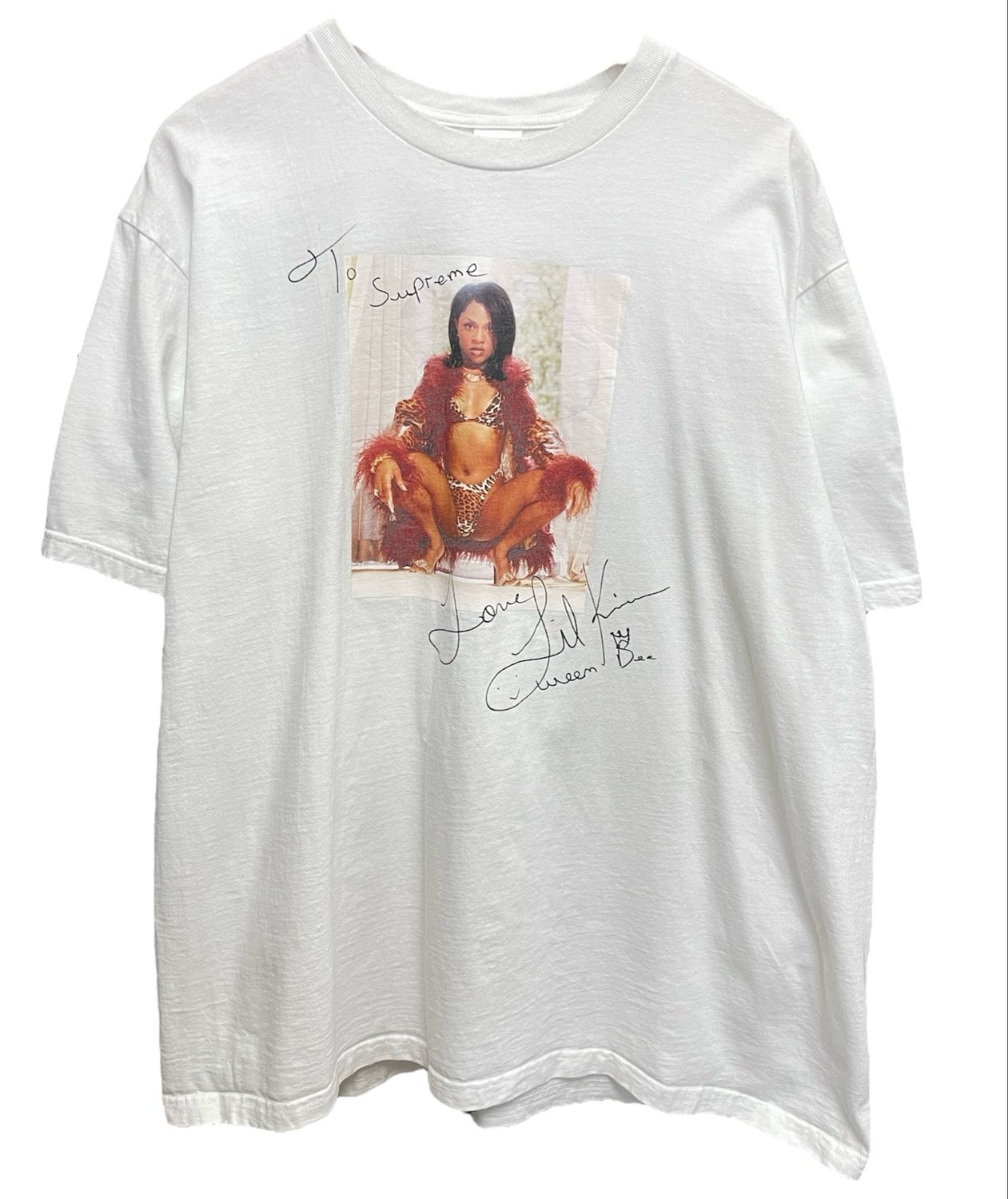 Pre Owned Supreme Lil Kim Tee White Size XL
