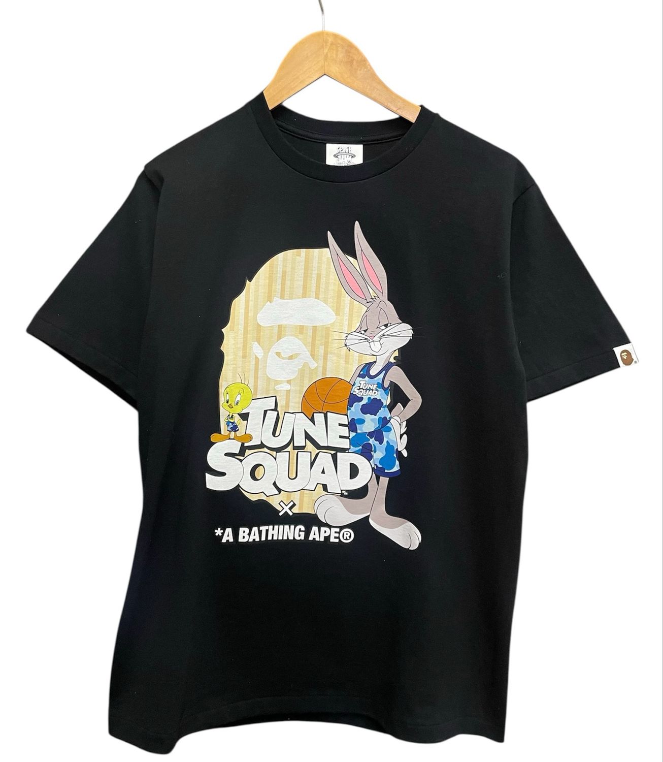 Pre Owned BAPE x Space Jam Tune Squad Tee Black Size M