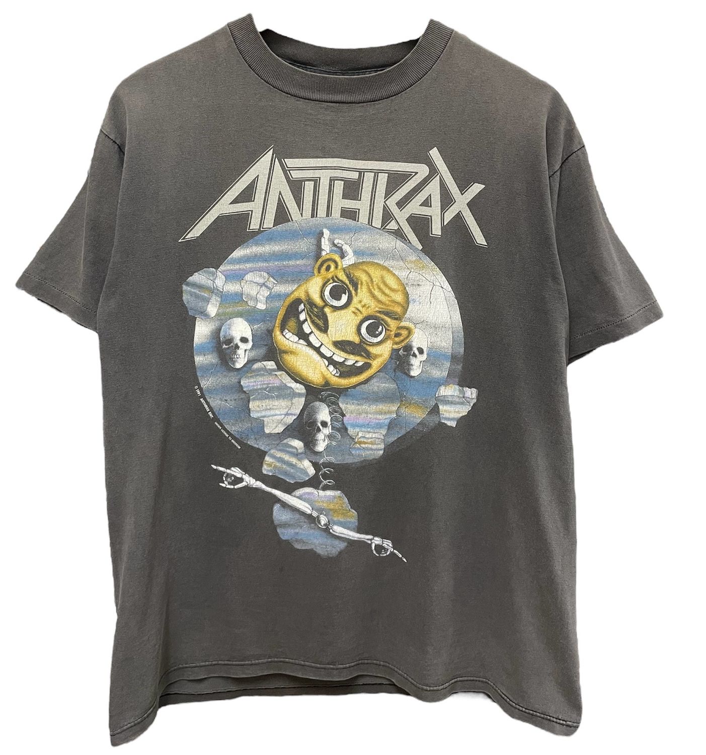 Vtg 1991 Anthrax Persistence of Time Tee Size L