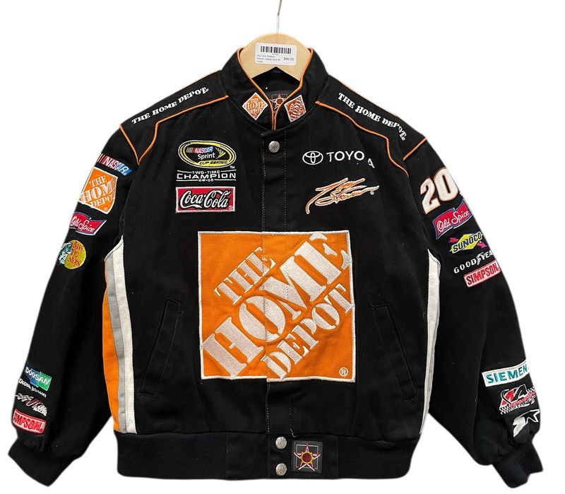 Vtg Tony Stewart Nascar Jacket Size M Youth