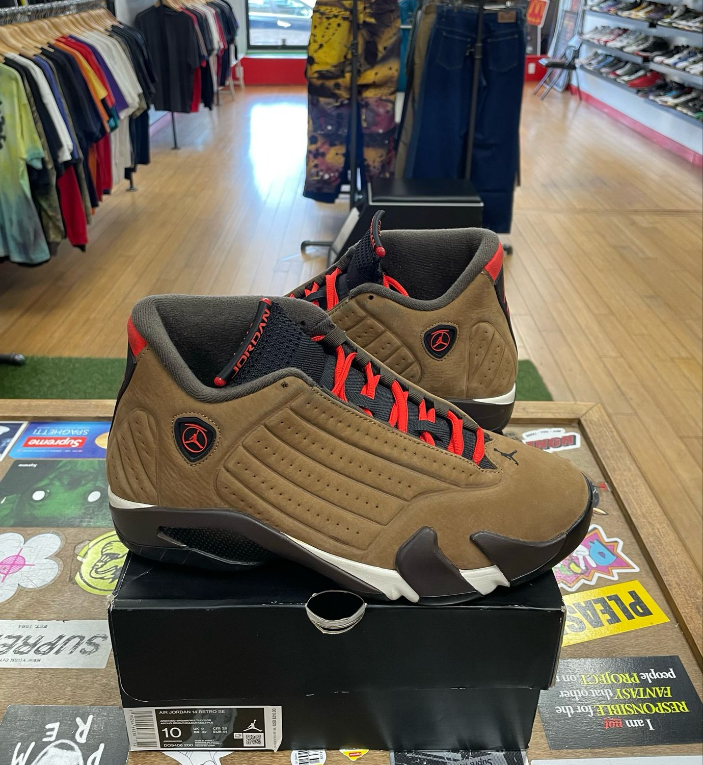 Pre Owned Jordan 14 Retro Winterized Archaeo Brown Size 10