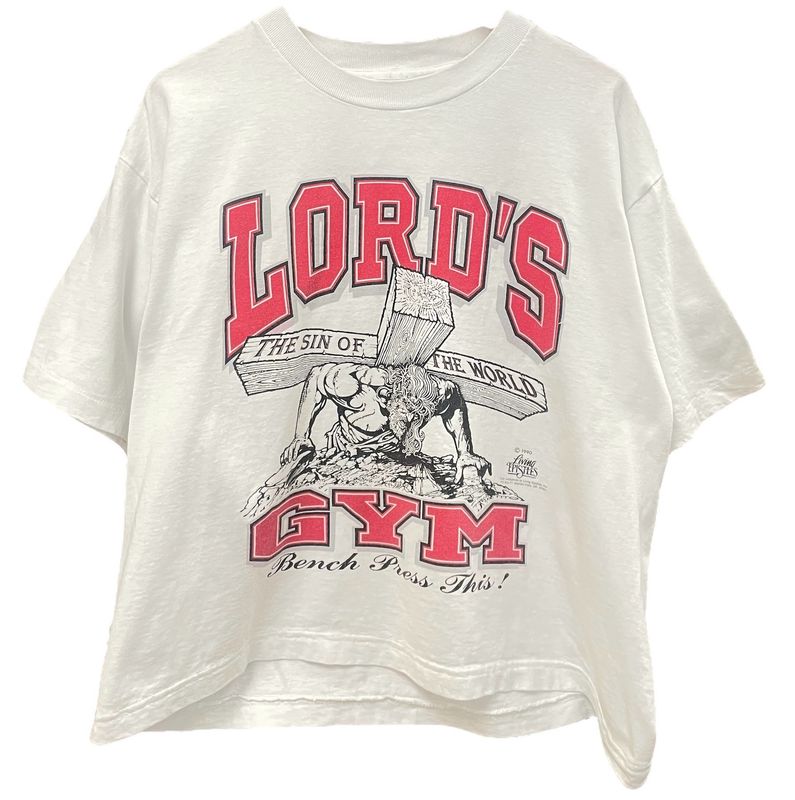 Vintage 1990 Lord&#39;s Gym Tee (CROPPED) Size XL