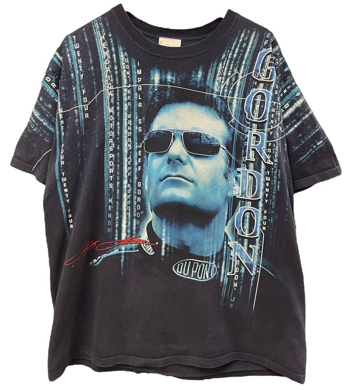Jeff Gordon Nascar AOP T Shirt Size XL