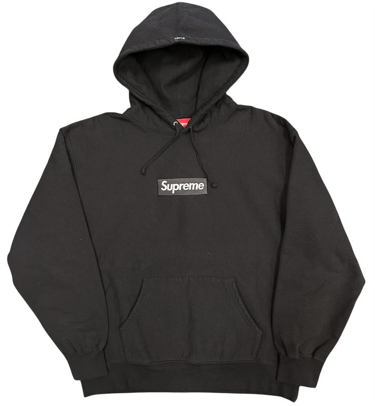 Supreme Box Logo Hooded Sweatshirt (FW21) Black Size XL (WORN)