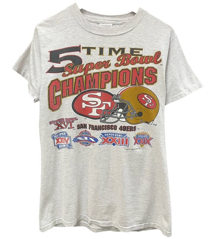 Vtg 1995 49ers 5x Champion Tshirt Size Medium