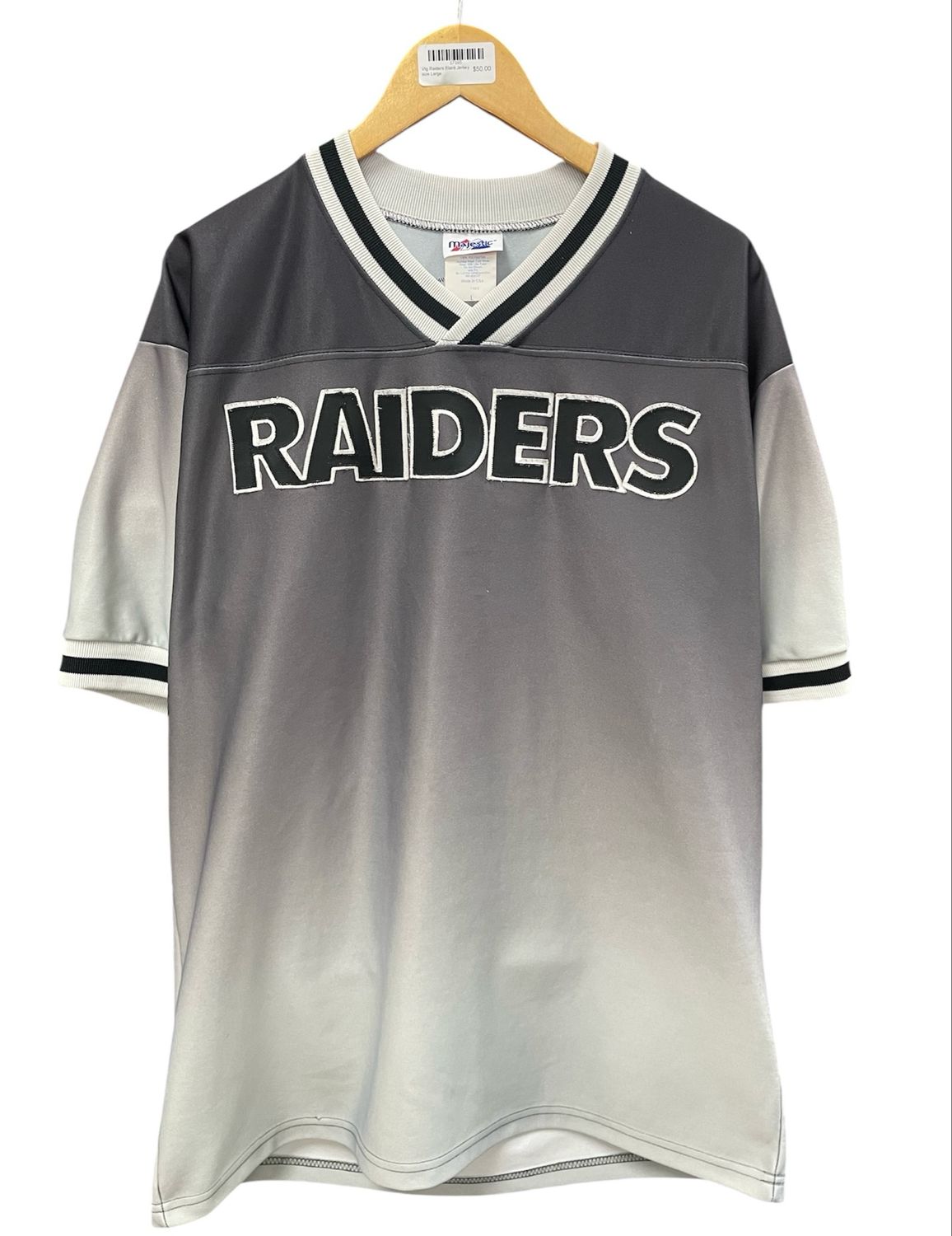 Vtg Raiders Blank Jersey size Large