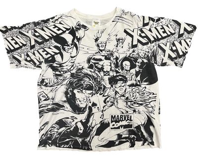 Vtg 1993 Marvel Xmen Aop Size XL