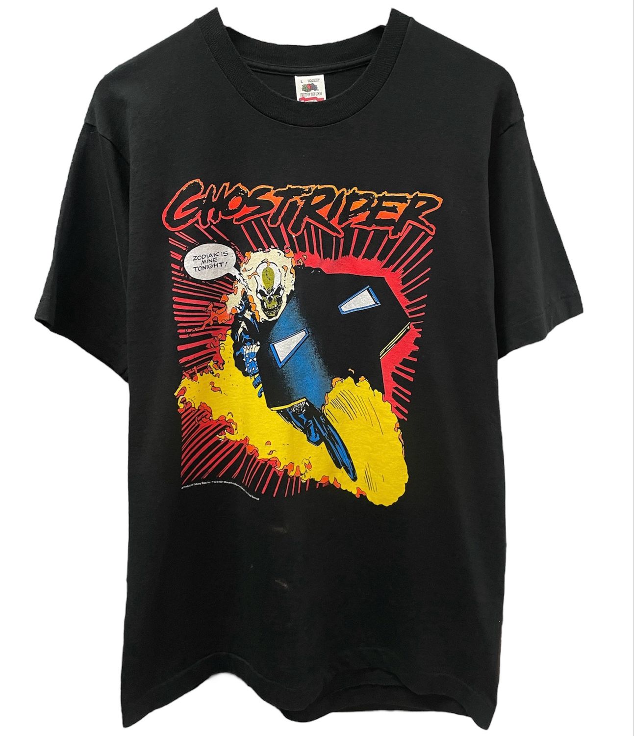 Vtg 1991 Marvel GhostRider Tshirt Size Large