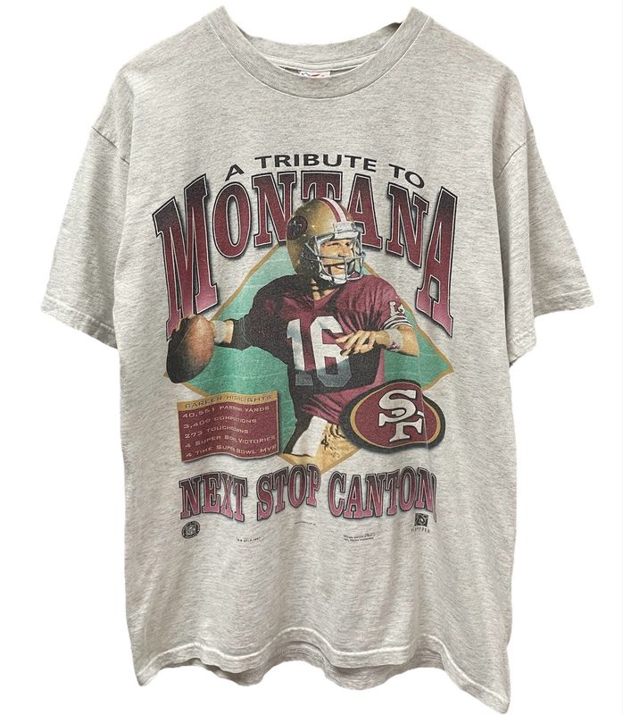 Vtg 1997 Joe Montana Tribute Tshirt Size Large