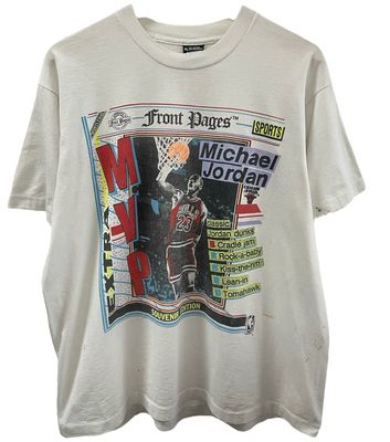 Vtg 1991 Front pages MVP Michael jordan Tshirt Size Xlarge