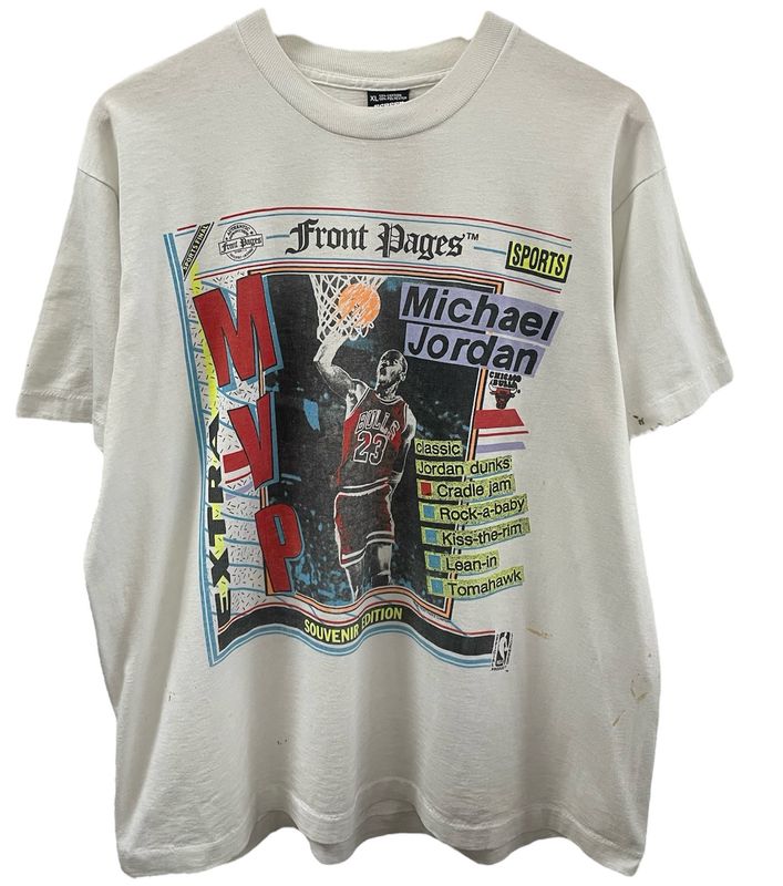 Vtg 1991 Front pages MVP Michael jordan Tshirt Size Xlarge