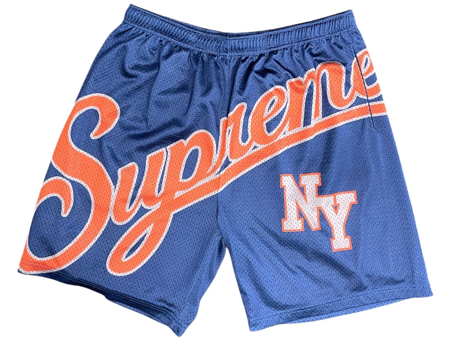 Supreme Big Script Mesh Short Blue Size Medium (PRE-OWNED)