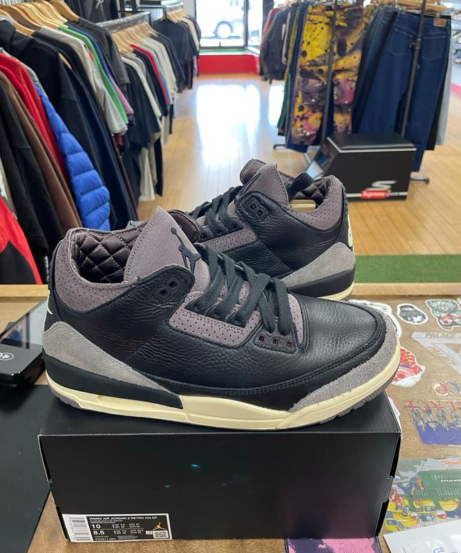 Pre Owned Jordan 3 Retro OG SP A Ma Maniére While You Were Sleeping (Women&#39;s) Size 10,8.5M