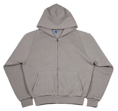 Brand New Yeezy x Gap Unreleased Zip Sweatshirt Hoodie Light Gray Size XL