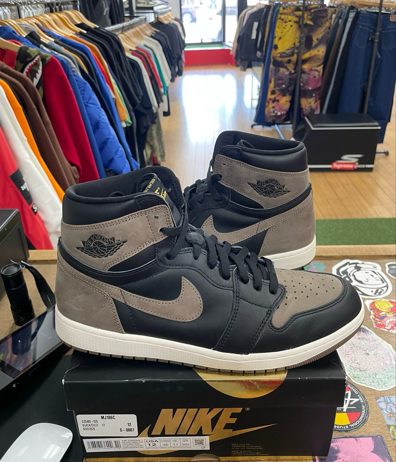 Pre Owned Jordan 1 Retro High OG Palomino Size 12