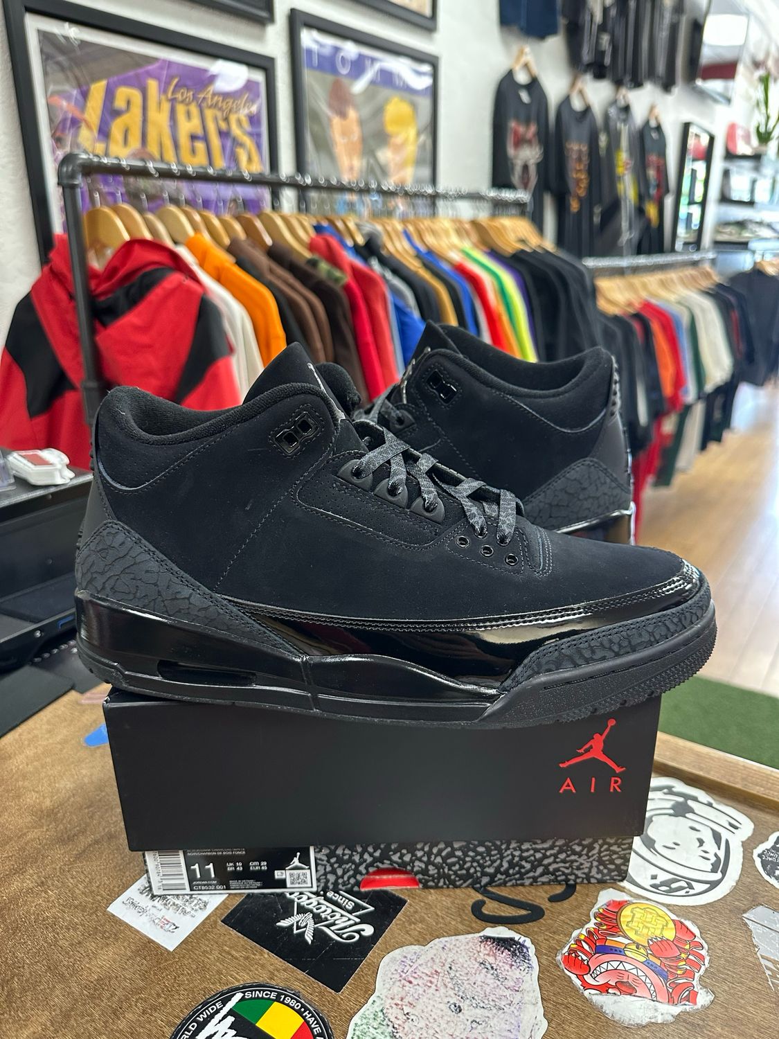 Jordan 3 Retro Black Cat (2025) Size 11 (Lightly Worn)