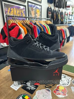 Jordan 3 Retro Black Cat (2025) Size 11 (Lightly Worn)