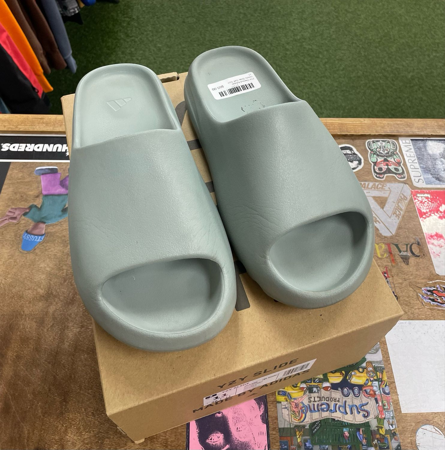 Pre Owned Adidas Yeezy Slide Salt Size 11