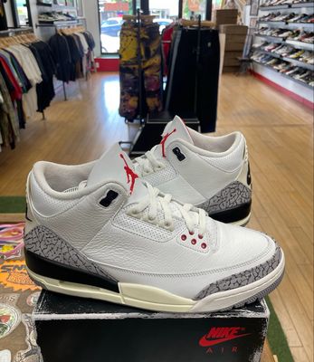 Jordan 3 Retro White Cement Reimagined Size 10 (Lightly Worn)