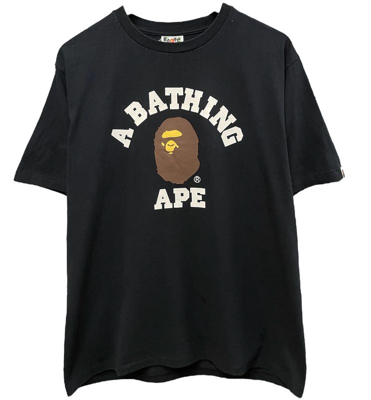 BAPE College Tee Size Large (Lightly Worn)
