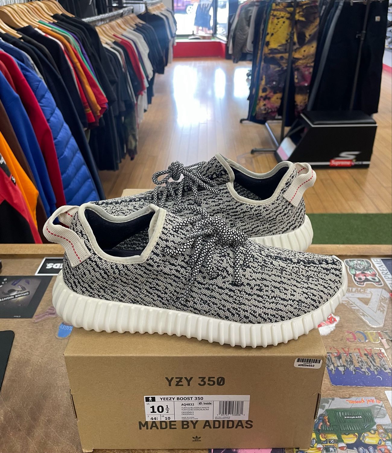 Pre Owned Adidas Yeezy Boost 350 Turtledove (2022) Size 10.5