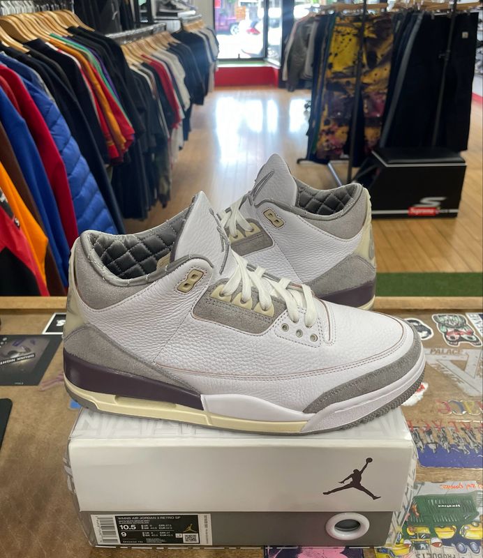 Pre Owned Jordan 3 Retro SP A Ma Maniére (Women&#39;s) Size 10.5,9M