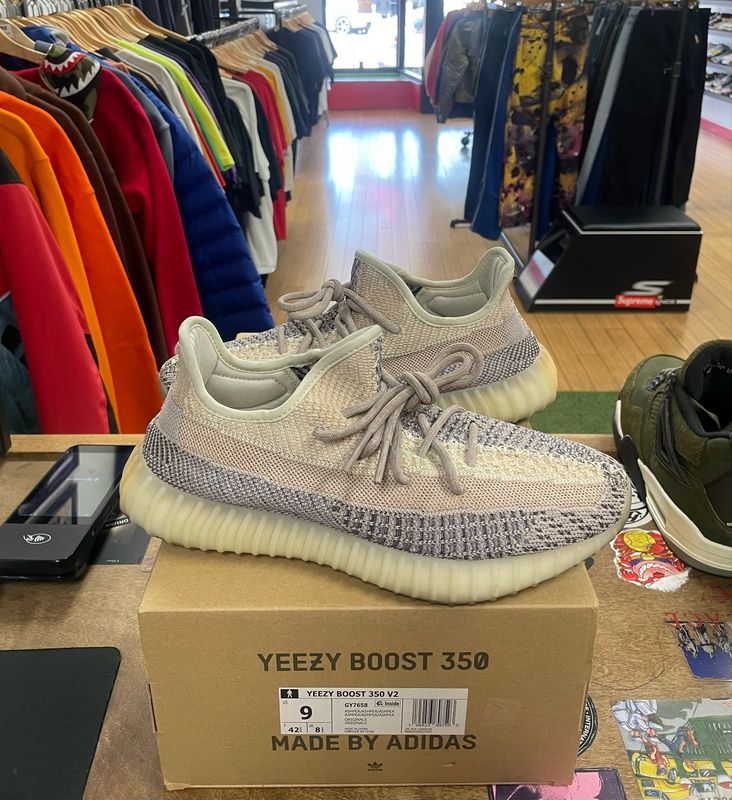 Pre Owned Adidas Yeezy Boost 350 V2 Ash Pearl 9