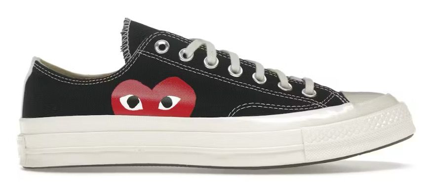 DS Converse Chuck Taylor All Star 70 Ox Comme des Garcons PLAY Black Size 6