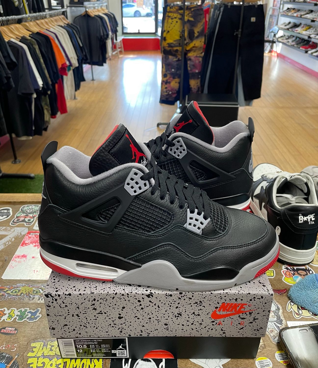 Jordan 4 Retro Bred Reimagined Size 10.5 (Worn)