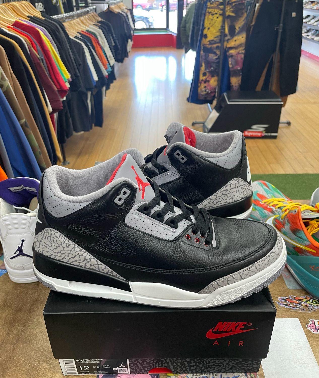 Jordan 3 Retro OG Black Cement (2024) Size 12 (WORN)