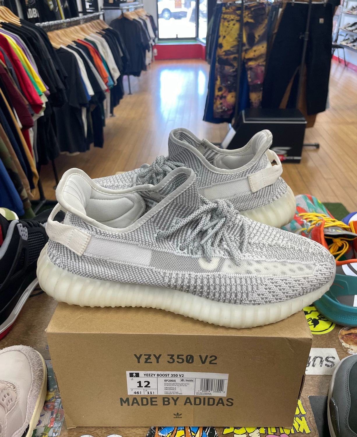 adidas Yeezy Boost 350 V2 Static (Non-Reflective) Size 12 (WORN)