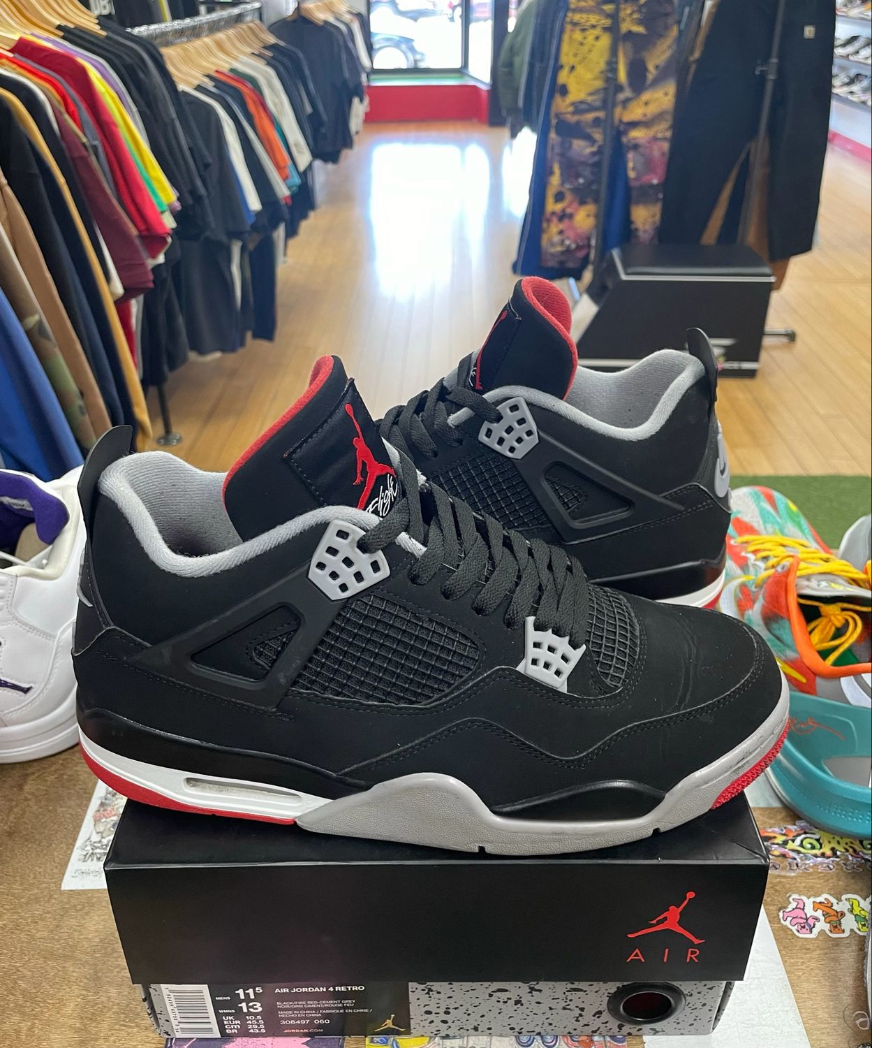 Jordan 4 Retro Bred (2019) Size 11.5 (WORN)