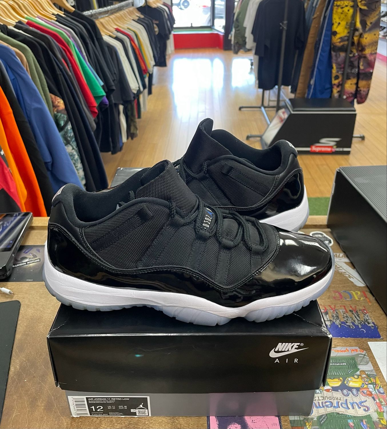 Pre Owned Jordan 11 Retro Low Space Jam Size 12