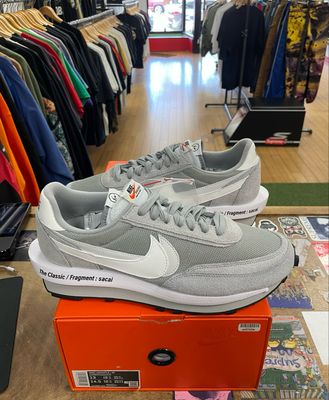 Tried On Nike LD Waffle SF Sacai Fragment Grey 13
