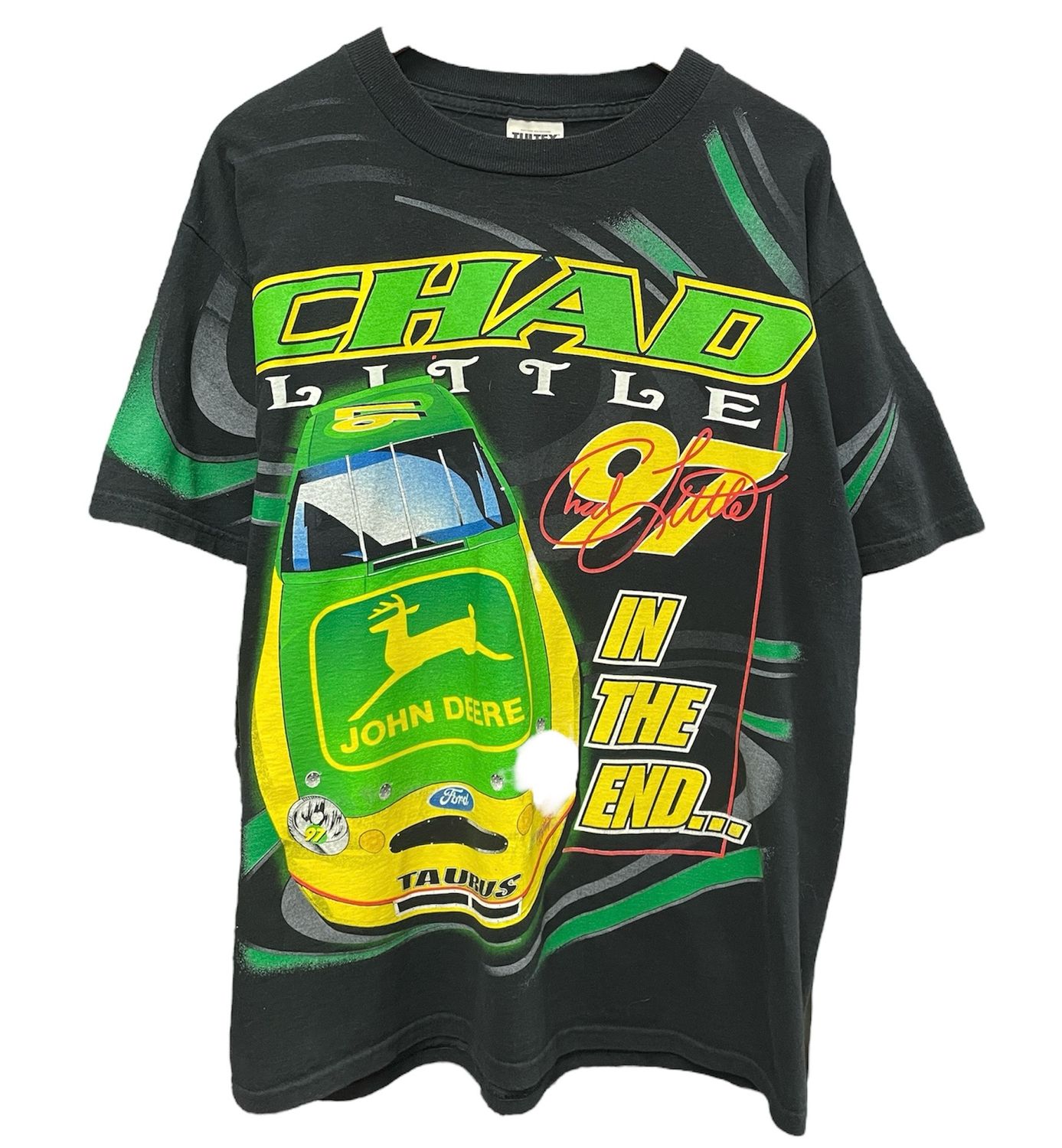 Vtg 90&#39;s Chad Little Nascar AOP Tee