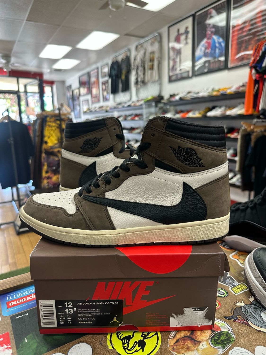 Jordan 1 Retro High OG SP Travis Scott Mocha (Lightly Worn)