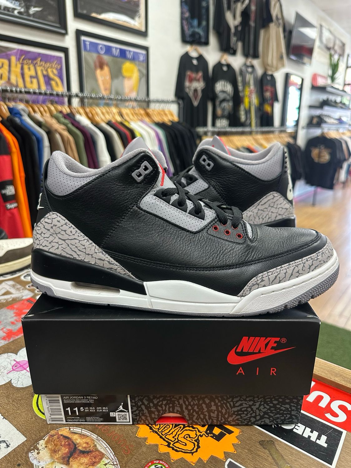 Jordan 3 Retro OG Black Cement (2024) (WORN)