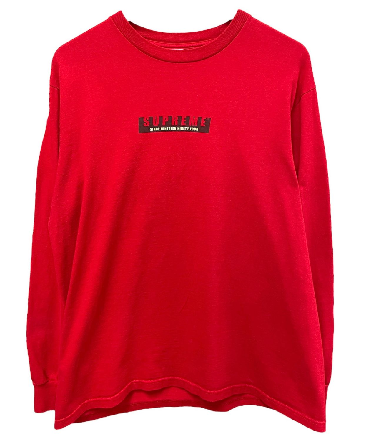 Pre Owned Supreme 1994 LS Tee Red Size M