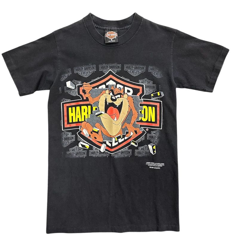 Vtg 1991 Harley Davidson Taz Tee