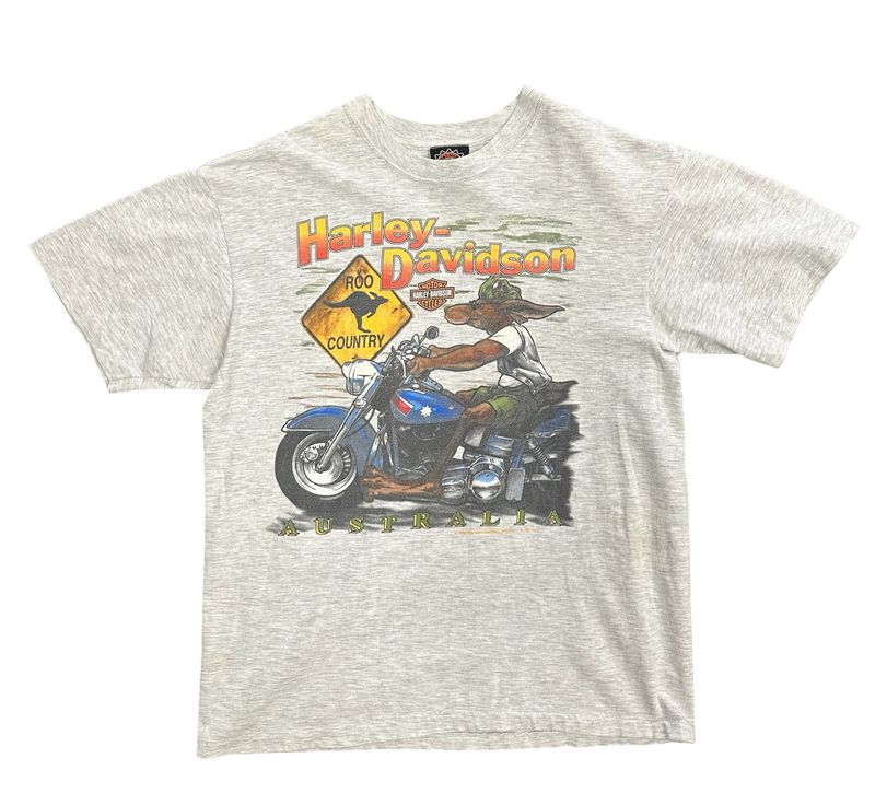 Vtg Harley Davidson Australia Tee