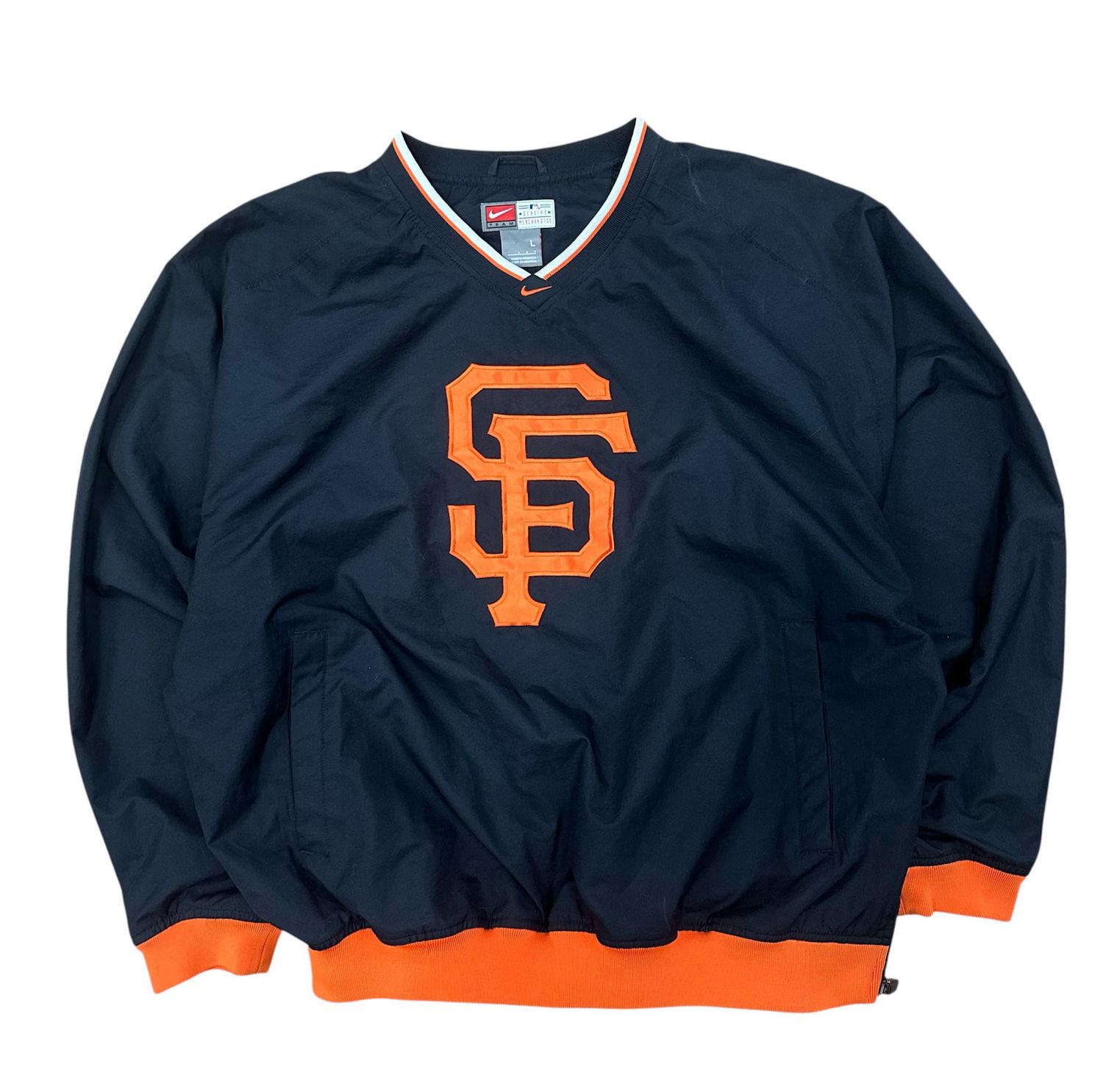 Vintage SF Giants Nike Pullover Windbreaker Size Large