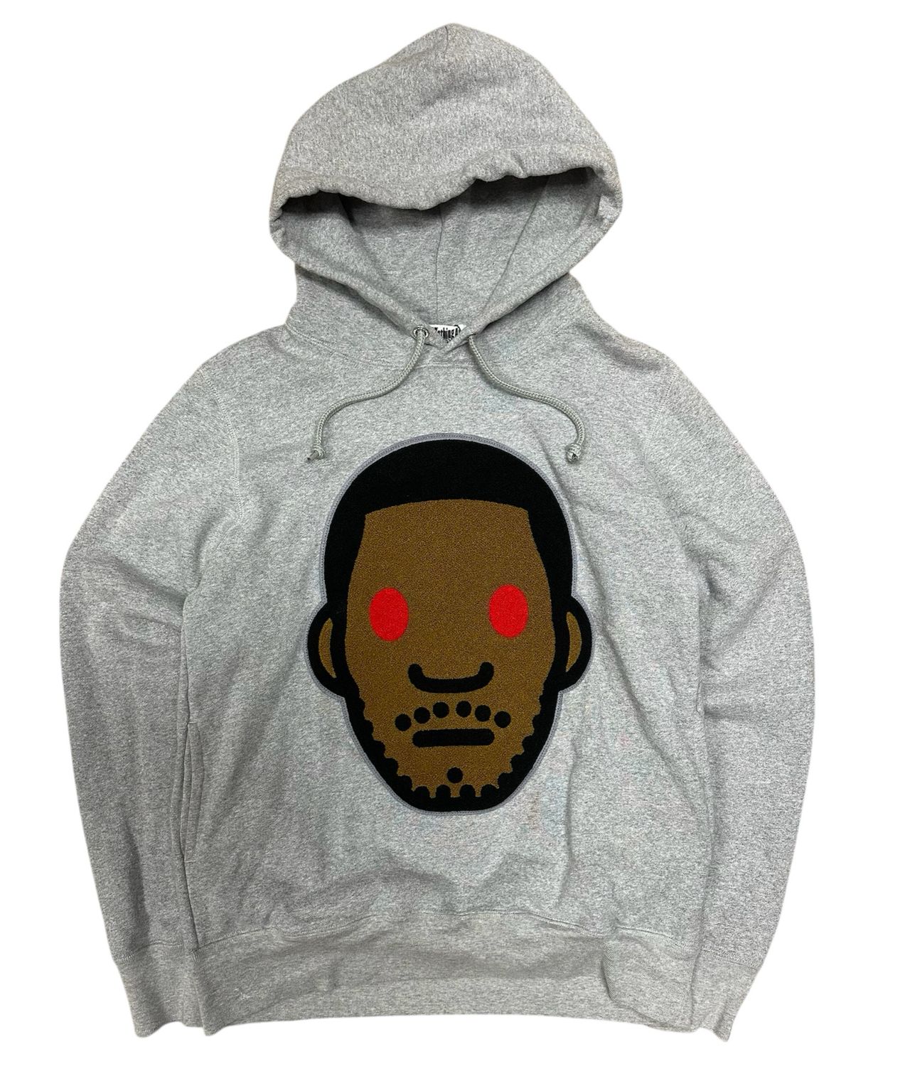 BAPE x Kid Cudi Pullover Hoodie Gray (Lightly Worn)