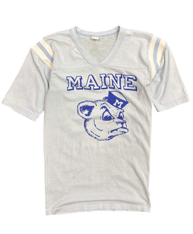 Vtg 80&#39;s Maine Quarter Sleeve Tee Size M