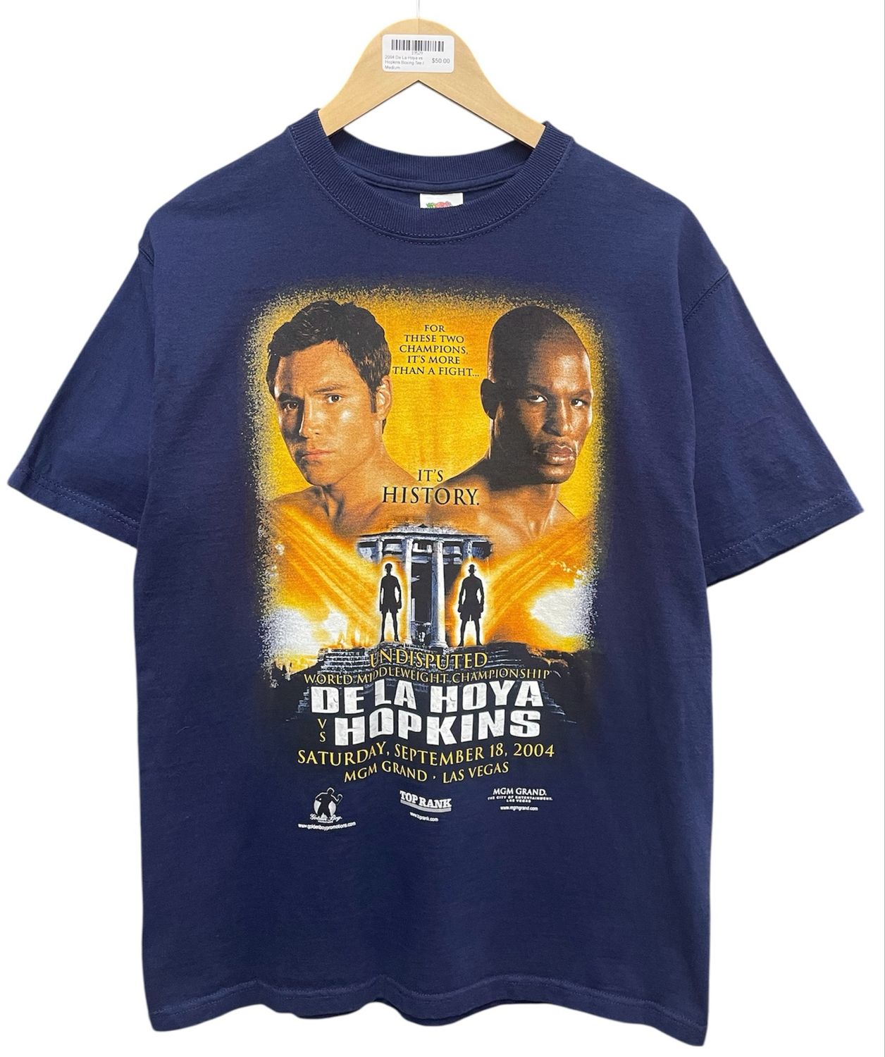2004 De La Hoya vs Hopkins Boxing Tee
