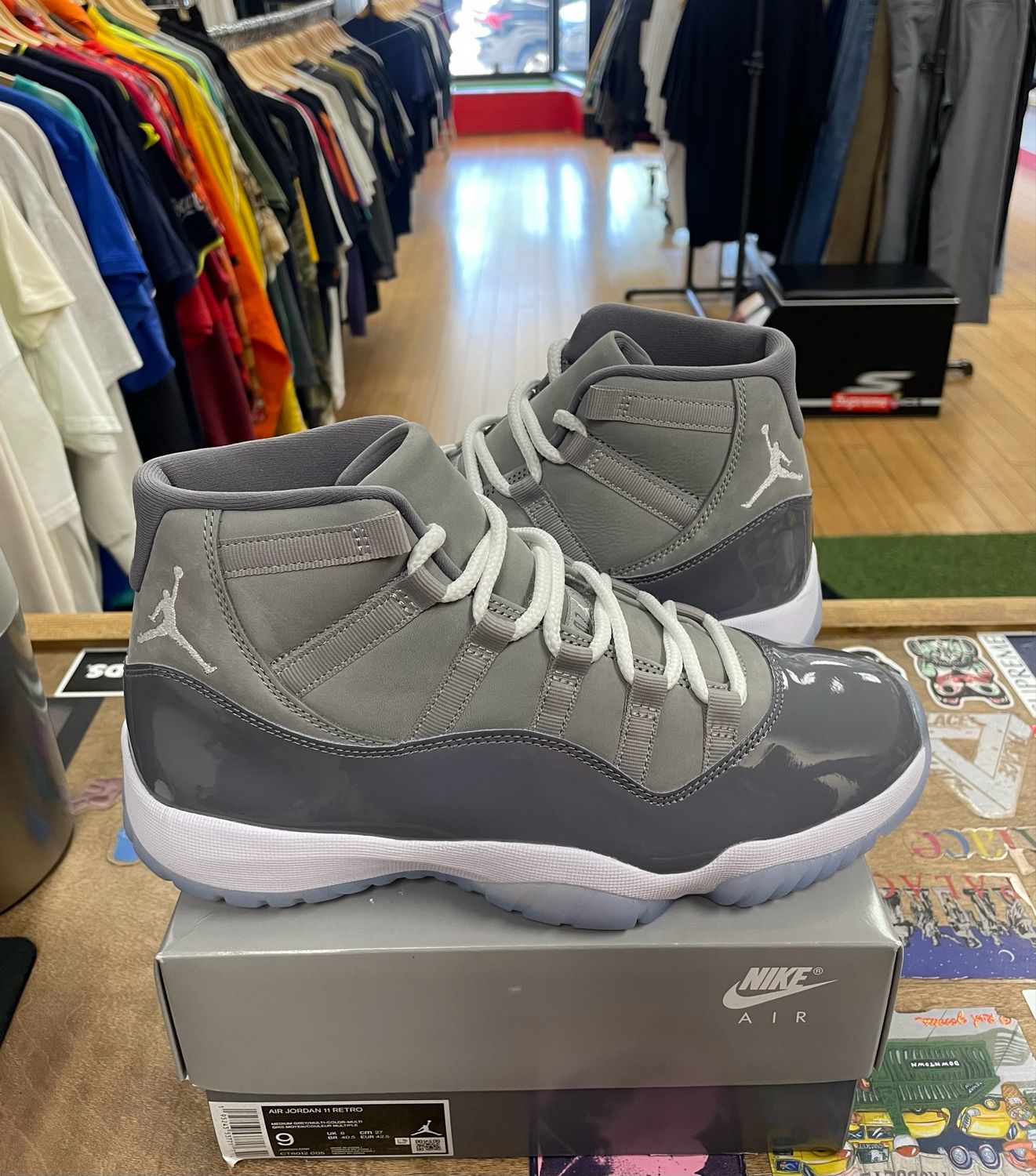 Tried On Jordan 11 Retro Cool Grey (2021)
