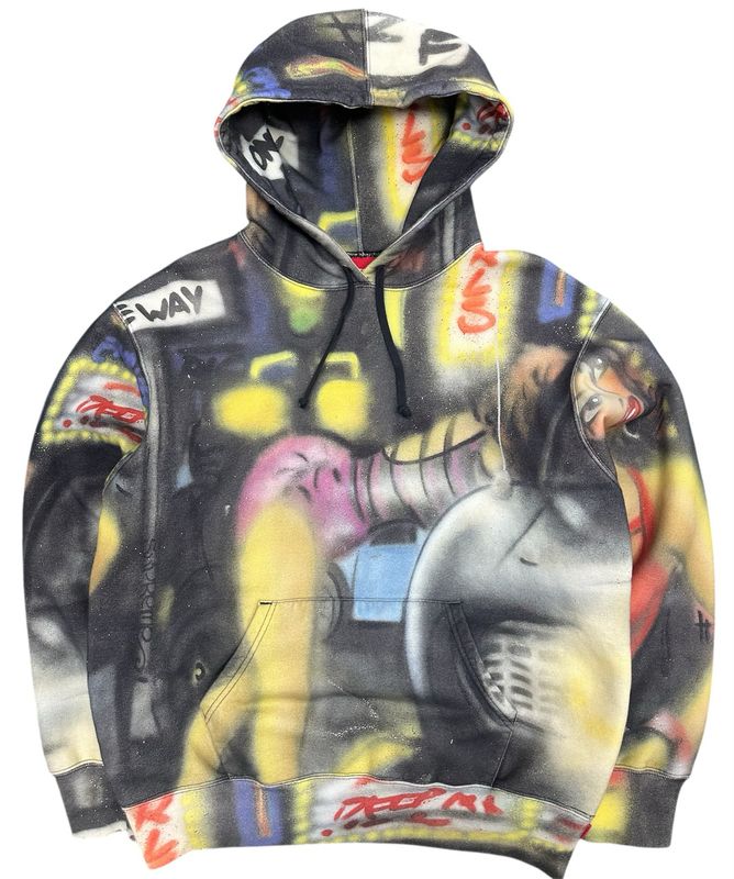 Supreme Lady Pink Hooded Sweatshirt Multicolor