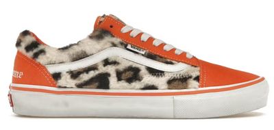 DS Vans Old Skool Supreme Leopard Orange