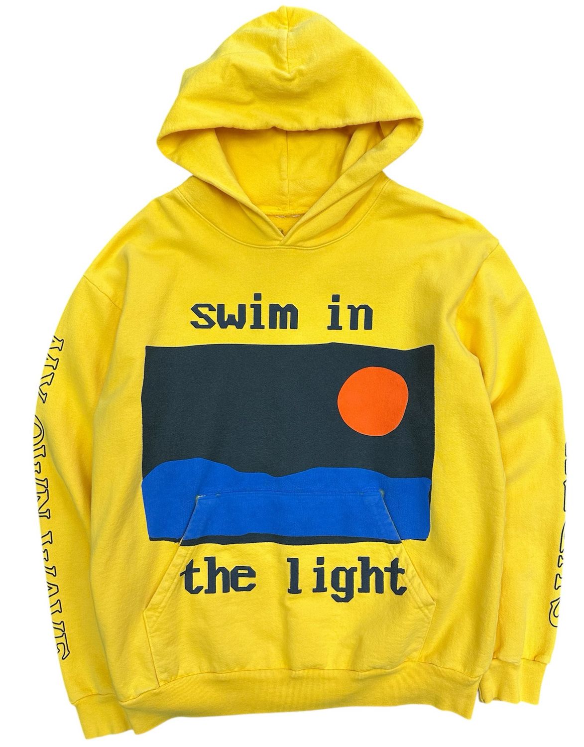 Pre Owned Kid Cudi Swim In The Light Hoodie Yellow